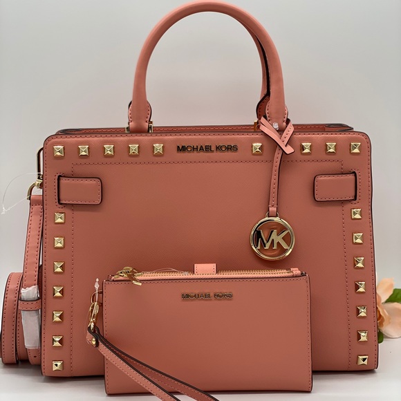 MICHAEL KORS RAYNE MD EW SATCHEL & WRISTLET SET - Picture 2 of 16